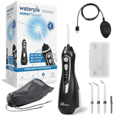 Afbeelding van Waterpik WP 582 Cordless Advanced Waterflosser met 4 Uur Snelle Magnetische Oplading, Ultra Stil, Waterdicht Ontwerp