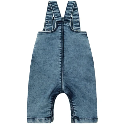 Afbeelding van Noppies jongens tuinbroek Ocampo Blue Light Wash BLAUW