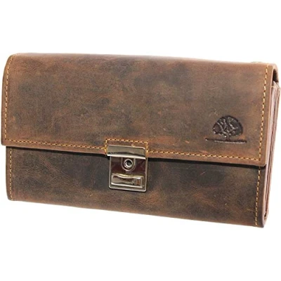 Afbeelding van Greenburry G1785 kelnerportefeuille leer antiek bruin, Bruin