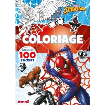 Image de Marvel Spider Man Coloriage avec plus de 100 stickers (Spider et Girl)