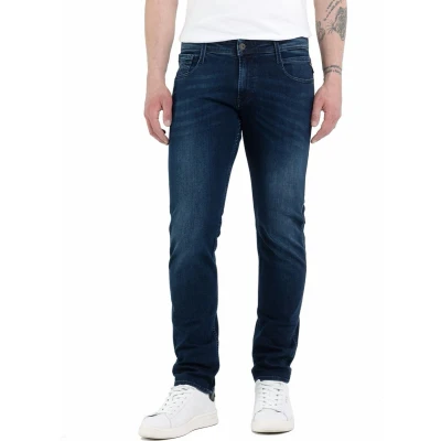 Afbeelding van Replay Anbass Jeans Skinny Fit, Heren, Maat: 40x36, Dark blue
