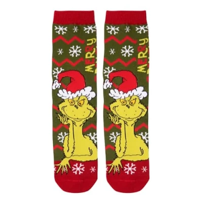 Afbeelding van United Labels The Grinch Damessokken Merry Grinchmas damessneakers groen, Groen