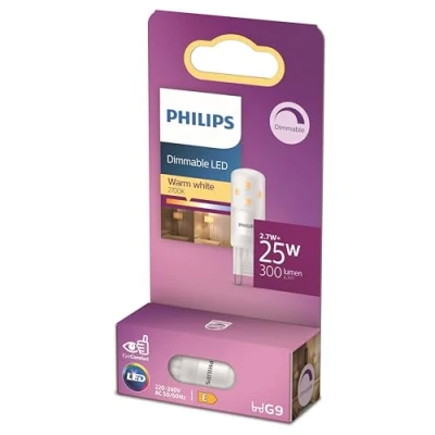 Afbeelding van Energiezuinige Philips LED Capsule Transparant 25 W G9 Dimbaar warmwit licht Bespaar op energiekosten