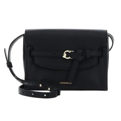 Afbeelding van COCCINELLE Leren schoudertas Sabine Handbag Noir zwart
