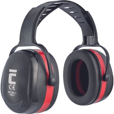 Afbeelding van Cerva FM 3 Earmuff Zwart/Rood