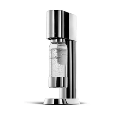 Afbeelding van SodaStream® enso™ Hoogwaardige bruiswatermachine van roestvrij staal, met 1 liter BPA vrije kunststof fles (vaatwasmachinebestendig) + reinigingsdoek