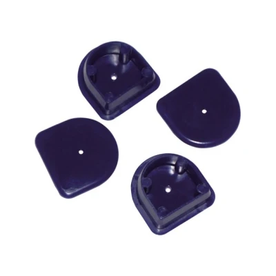 Afbeelding van Steigerstootrand dubbel d eindstuk navy blauw (2pr)