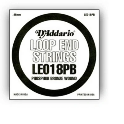 Image de D&#039;Addario LE018PB, .018 Corde au détail à boucle phosphore bronze guitare