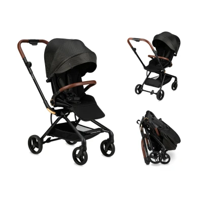 Afbeelding van Momi Buggy Adelle Black En Gold