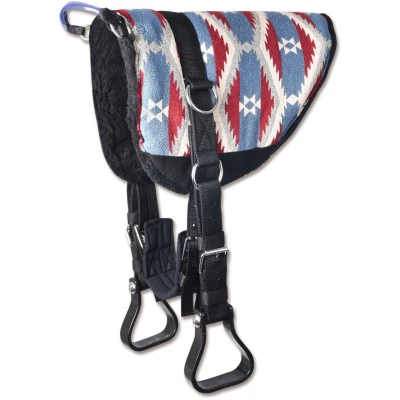 Afbeelding van Waldhausen Bareback Pad Blauw/Rood Full