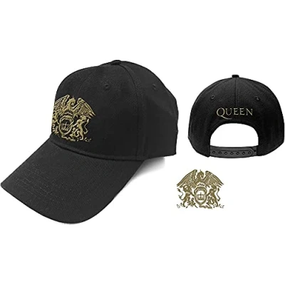 Afbeelding van Queen Baseball pet Gold Classic Crest Zwart