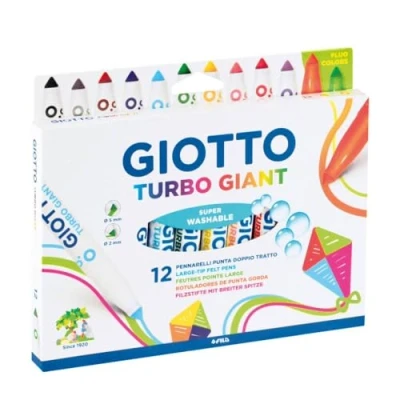 Afbeelding van Giotto Box Of 12 Fiber Pens Turbo Giant