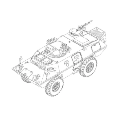 Afbeelding van 1:72 Trumpeter 07440 Verbeterd product van M706 Commando Pantserwagen Militair Voertuig Plastic Modelbouwpakket