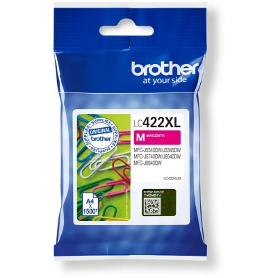 Afbeelding van Brother LC 422XLM Inktcartridge Magenta Hoge capaciteit