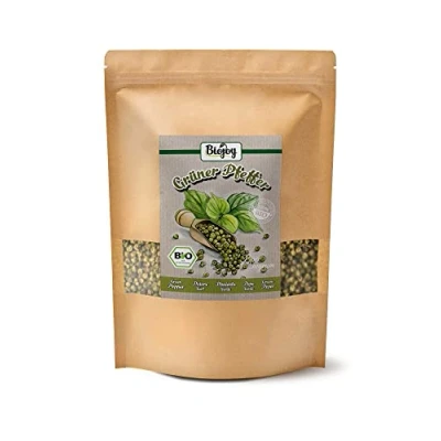 Afbeelding van Biojoy Biologische groene peperkorrels (500 g), peperzaden voor molen