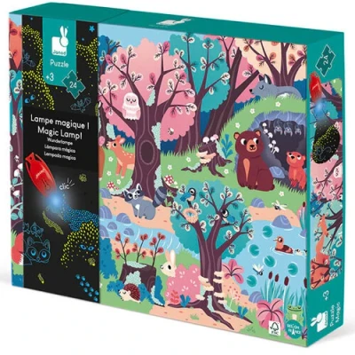 Afbeelding van Janod magische puzzel het bos 24st