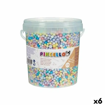 Afbeelding van Materiaal voor handarbeid Ballen Multicolour polyestyreen (6 Stuks)