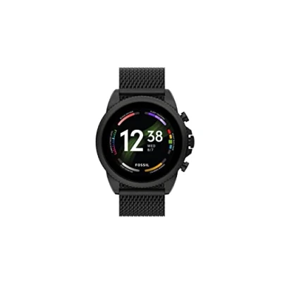 Afbeelding van Fossil GEN 6 Smartwatch voor heren met luidspreker, hartslag, NFC en smartphone waarschuwingen, gaas zwart