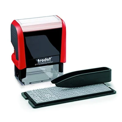 Afbeelding van trodat 51 49611 textielstempelset Printy 4911, zwart