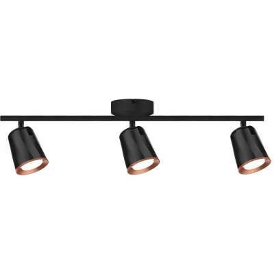 Afbeelding van V TAC VT 818 B N LED plafondlamp met 3 spots Zwart IP20 15W 1620 Lumen 3000K