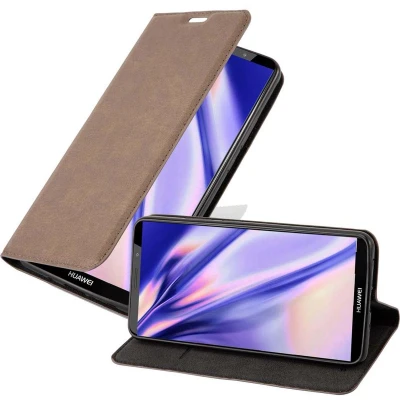 Afbeelding van Cadorabo Hoesje geschikt voor Huawei MATE 10 PRO in KOFFIE BRUIN Beschermhoes met magnetische sluiting, standfunctie en kaartvakje Book Case Cover Etui