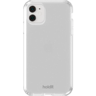Afbeelding van Holdit Hoesje Geschikt voor iPhone Xr / 11 Glitter Case wit