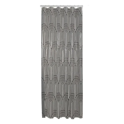 Afbeelding van Sealskin Brave Douchegordijn 180x200 cm PEVA Zwart / Wit Minimalistisch design