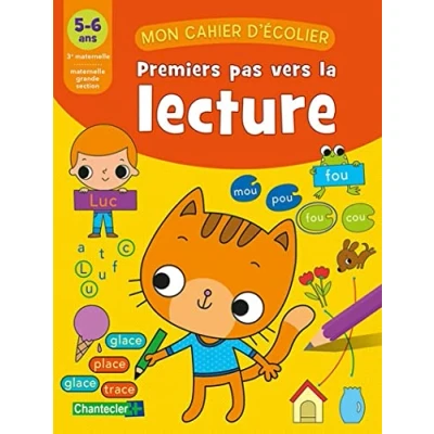 Afbeelding van Mon cahier d&#039;écolier Premiers pas vers la lecture (5 6 a.)