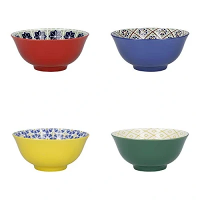 Afbeelding van KitchenCraft Kom, Set van 4 Stuks, 15.5 x 7.5 cm, World of Flavours