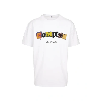 Afbeelding van Upscale by Mister Tee Compton L A Tshirt print, Heren, Maat: 5XL, White