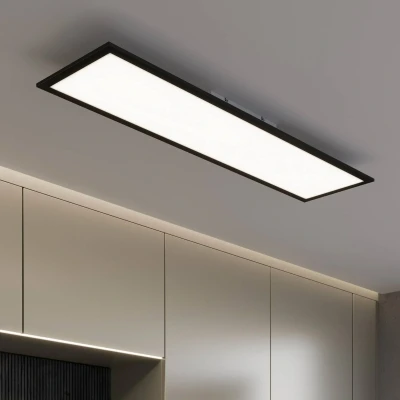 Afbeelding van Briloner Verlichting plafondlamp, LED paneel dimbaar, kleurtemperatuurregeling, incl. afstandsbediening, 24 Watt, 2.200 lumen, wit zwart