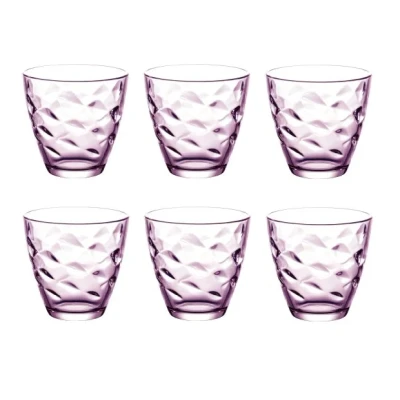 Afbeelding van Bormioli Rocco Glazen Flora Roze 250 ml 6 Stuks