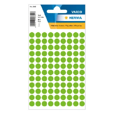 Image de Herma 1845 pastilles de marquage Ø 8 mm (540 étiquettes) vert