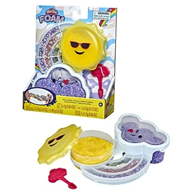 Afbeelding van Play Doh Foam modelleerschuim confetti mengsels in set, niet giftige pasta, tactiel speelgoed, voor kinderen, vanaf 4 jaar