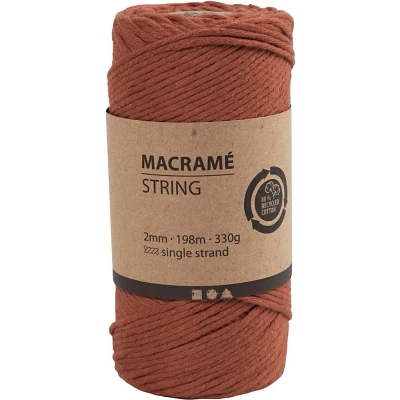 Afbeelding van Creativ Company CC Macramékoord 2 mm 198 m Oranje