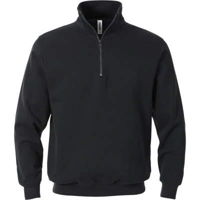 Afbeelding van Fristads Sweatshirt Met Korte Ritssluiting 1737 Swb Zwart