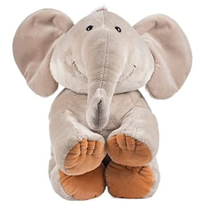 Afbeelding van Schaffer Knuddel mich! 4234 Pluche dier olifant grijs 41 cm XL (1 stuk)