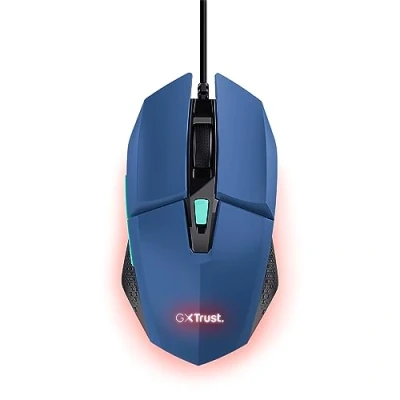 Image de Souris gaming filaire Trust Felox Bleu et noir