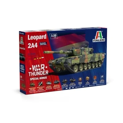 Afbeelding van 1:35 Italeri 35106 Leopard 2A4 Tank War Thunder Special BONUS! Plastic Modelbouwpakket