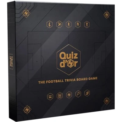Afbeelding van Quiz d&#039;Or The Football Trivia Board Game Bordspel Voetbal Spel 4 8 Spelers 16+ Engelstalig