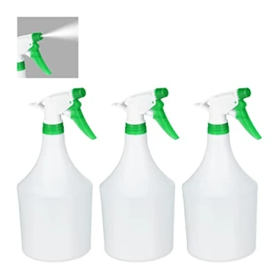 Afbeelding van Relaxdays plantenspuit binnen 3 stuks á 1 liter verstuiver planten spuitfles groen