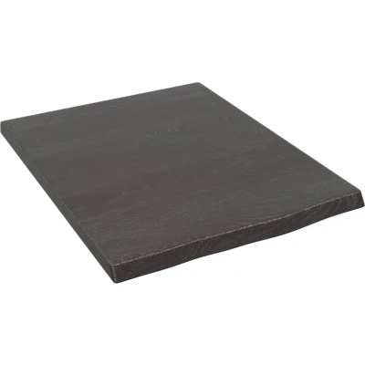 Afbeelding van vidaXL Wastafelblad 40x50x2 cm behandeld massief hout donkerbruin