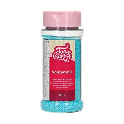 Afbeelding van FunCakes Suikerdecoratie Musketzaad Blauw 80g Eetbare Taartdecoratie