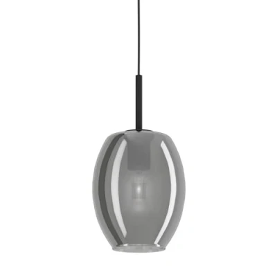 Afbeelding van hanglamp Cadaques zwart Transparant Glas EGLO