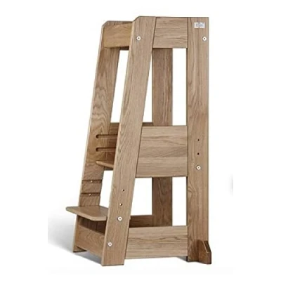 Afbeelding van tiSsi ® Montessori leertoren van natuurlijk eiken