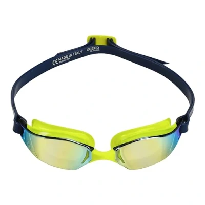 Afbeelding van Aquasphere Xceed Zwembril Volwassenen Yellow Titanium Mirrored Lens Geel/Blauw