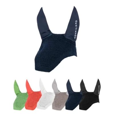 Afbeelding van Covalliero Oornetje SS25 Dark Navy Pony Agradi.be