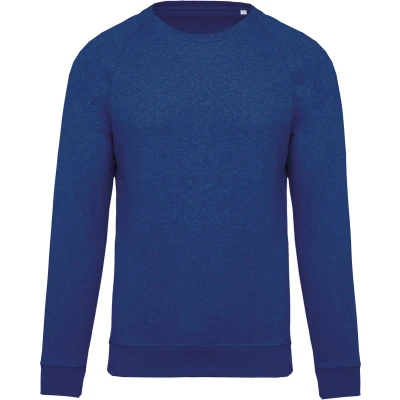 Afbeelding van Kariban Herensweater BIO ronde hals raglanmouwen K480 Ocean Blue Heather