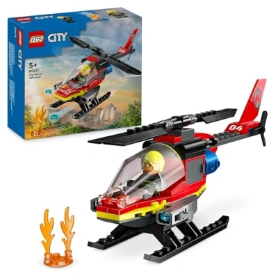 Image de LEGO® City 60411 L&#039;hélicoptère de secours des pompiers