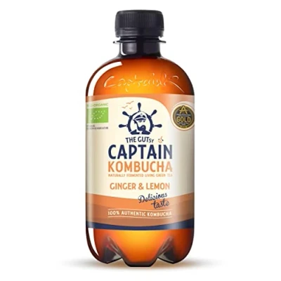 Afbeelding van The GUTsy Captain Kombucha Ginger &amp; Lemon 400ML